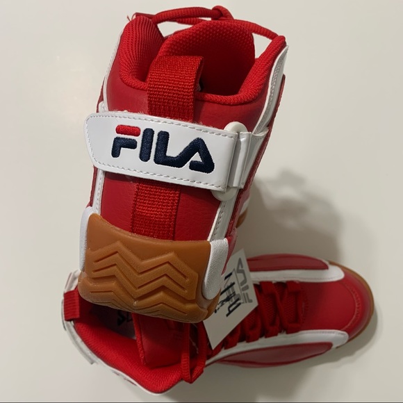 Fila Grant Hill 2 Basketball Shoes Trainers Sneakers Red Gum 1BM01088-946 MENS 8 - Picture 5 of 10